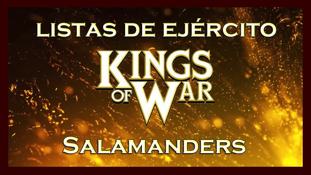 Listas de ejército Salamandras King of War kow Army list Salamanders